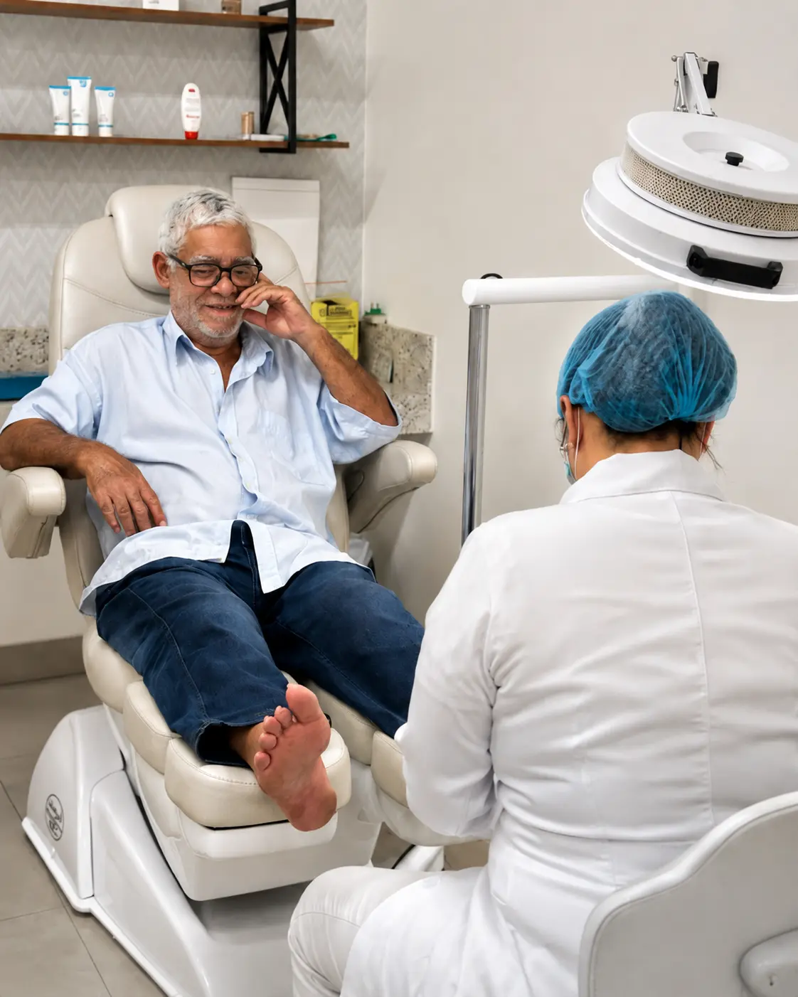 Atendimento humanizado em consultório de podologia